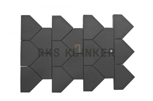 Тротуарная вибропрессованная плитка Тиара,   Серый,   BRAER — фото 3